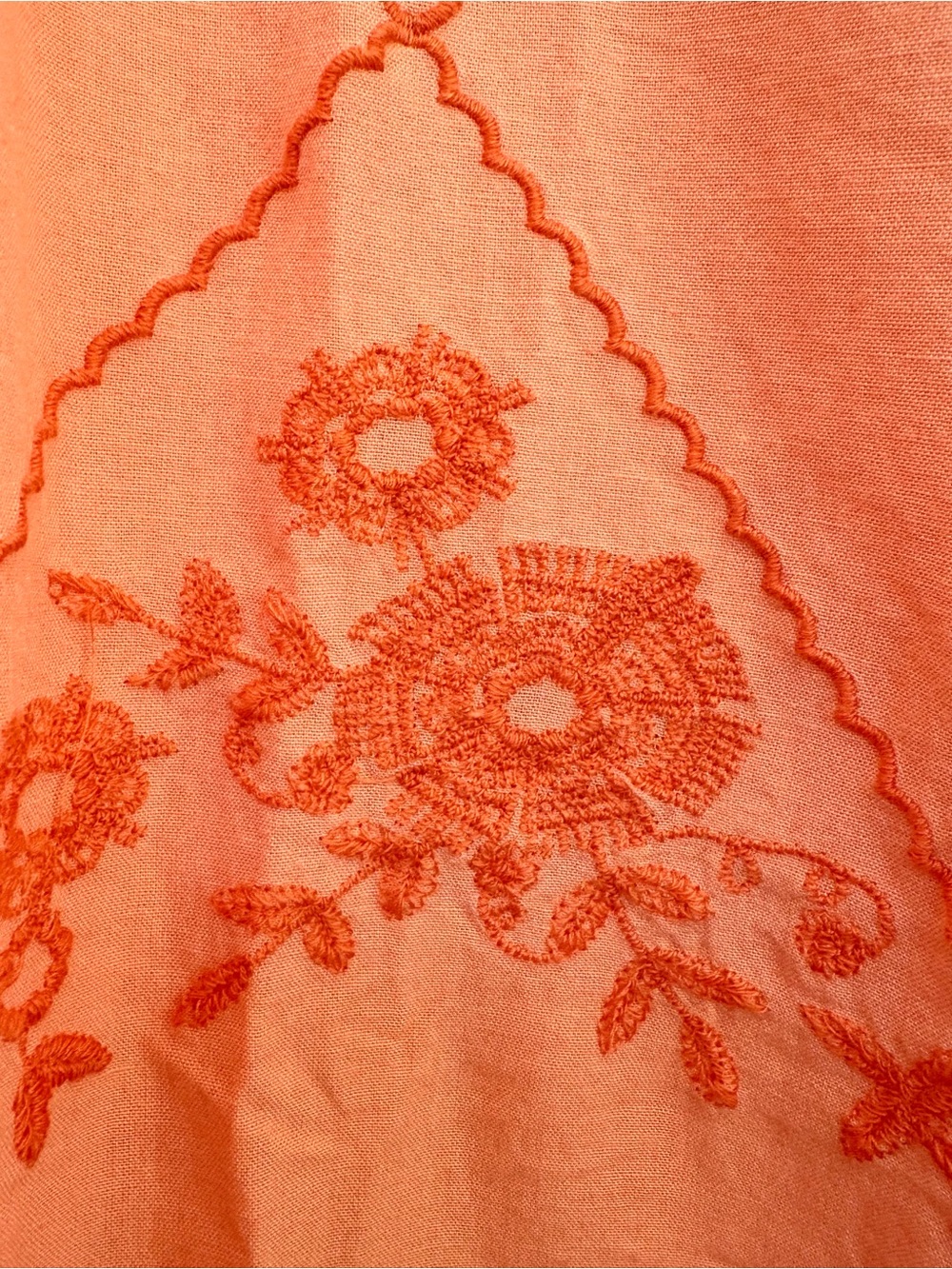 New Free People Waverly Pants Sun Blush Embroidered Beach Culotte XL Summer NWT - Picture 6 of 8